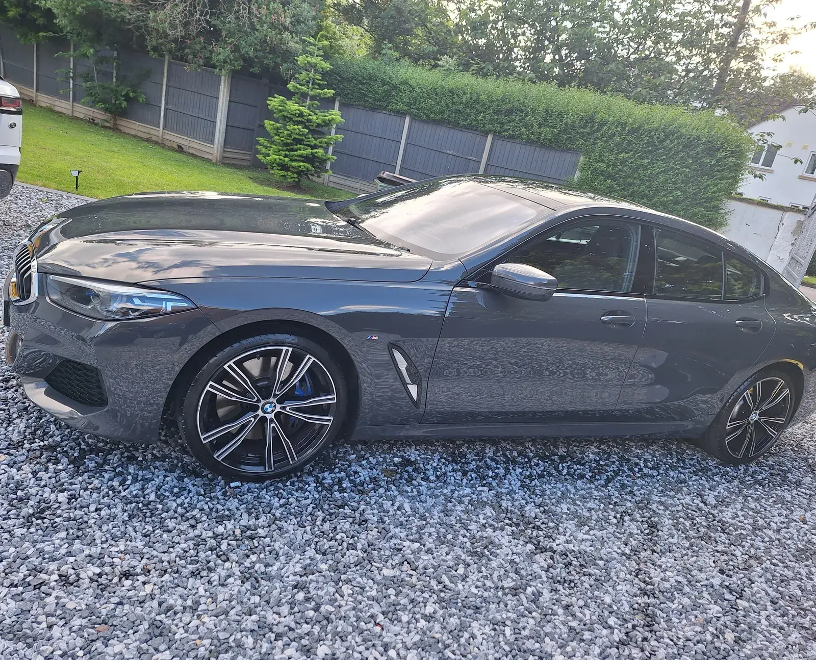 Grey BMW freshly detailed