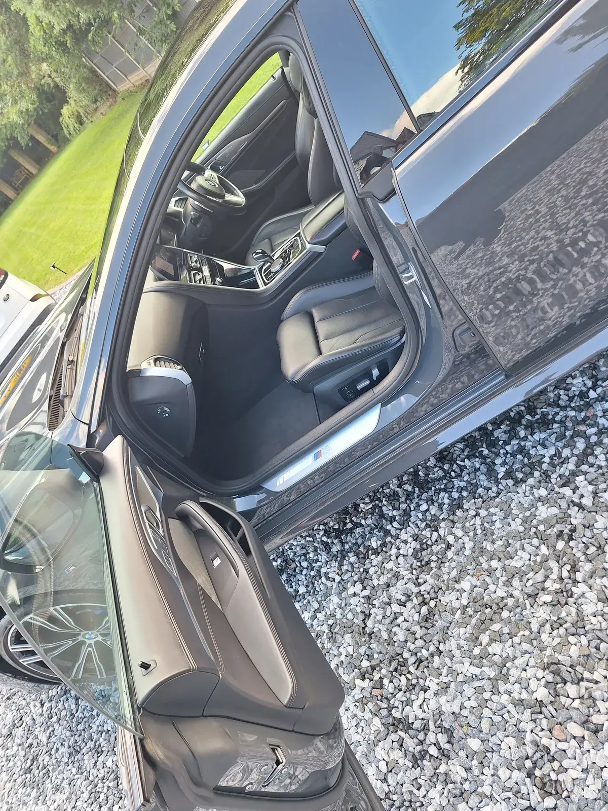 BMW leather interior after a valet
