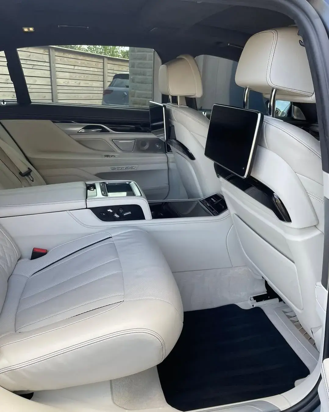 Cream leather interior after a valet